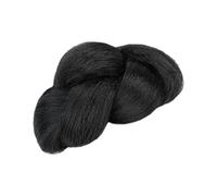 Cheveux de mariée à couronne haute Chignon synthétique pour coiffures de mariage surélevées Couleur marron foncé naturel Perruques synthétiques réalistes marron foncé