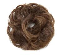 Cheveux élastiques synthétiques Chouchou Bouclés Chignons Corde de Cheveux Chignon Bouclé Clip dans les Extensions de Queue de Cheval de Cheveux-6T27-thick-Chine