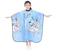 Cheveux Enfant coupe Cape, Shampoo Cap Enfants Capes imperméables, 52 "x37" (Bleu)