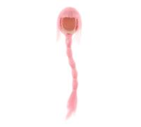 Cheveux féminins à l'échelle 1:6, perruque de poupée fille, perruque de cheveux de décoration de poupée pour figurine d'action de 12 pouces, Tresse Rose
