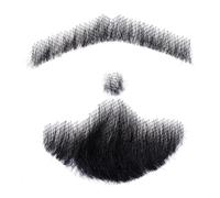 Cheveux Homme Moustache, Hommes Barbe Vrais Cheveux Moustache Barbe Vie comme Vraie pour Homme Maquillage, Visage