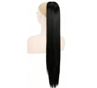 Cheveux Humains D'extension De Queue De Cheval 28 Pouces 130g Longs Droits