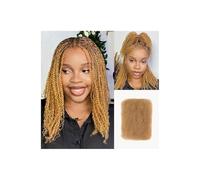 Cheveux humains en vrac for tresses afro crépues et bouclées, 50 g/paquet, for extensions de micro-locs Wear and Go(Honey Blonde,22inch)