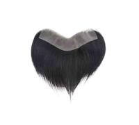 Cheveux humains hommes toupet pleine base en PU front V boucle frontale délié Postiche pour homme(16x3cm)