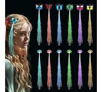 Cheveux LED, Pince à Cheveux Lumineuse LED,lampe à LED lampe à cheveux fée lampe à cheveux fibre optique 7 couleurs Accessoires de Cheveux de Noël pour Femmes (10 paquets)