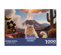 Cheveux Longs Britanniques Puzzle De 1000 Pièces pour Adultes Art Collection Chat Mignon Puzzle Difficile Impossible pour Adultes pour Enfants À Partir De 14 Ans38x26cm/1000pcs