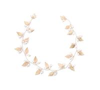 Cheveux Mariage Accessoire，Bandeau de mariée en Perles de Feuille d'or Rose, Bandeau Pour Cheveux, Accessoires de Cheveux, Coiffe de Mariée, Robe de Mariée, Accessoires de Cheveux