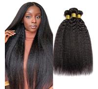 Cheveux Naturel Bresilienne 12A Grade 18 20 22 Pouce Yaki Cheveux Humain Unprocessed Brazilian Kinkys Straight Hair Yaki Straight Human Hair 3 Bundles Tissage Bresilien LVY Cheveux