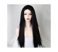 Cheveux Naturel Mode noir faux couvre-chef perruques de cheveux pour les femmes ligne de cheveux réaliste naturelle à la recherche d'une fête rencontres quotidiennes Synthetique