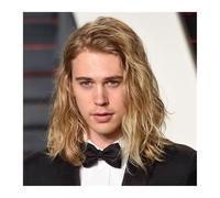 Cheveux Perruque for homme, 30 cm, cheveux humains longs mono fins, couleur blond ombré, système de remplacement for hommes Perruques quotidiennes