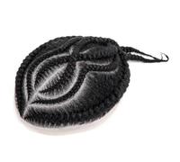 Cheveux Postiche tressé for homme, base entièrement en dentelle, tresses, cheveux humains, prothèse capillaire masculine for hommes noirs Perruques quotidiennes