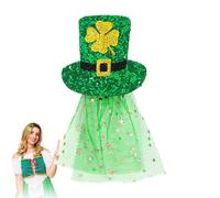Cheveux Pour La Saint Patrick,Shamrock Irlandais Chanceux Avec Des Paillettes Durables,pinces à Cheveux Trèfle Vert Facile à Utiliser,St. Coiffure De Jour De La Saint Patrick Pour Adultes Et Ba
