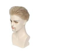 Cheveux Prothèse capillaire indétectable à base sans nœuds for hommes, système capillaire ultra fin de 0,03 mm Perruques quotidiennes(8x10)