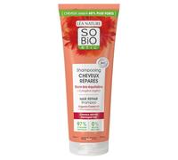 Cheveux réparés et plus forts - SO'BIO ETIC Shampoing Ricin Bio et Collagène Végétal, Cheveux Abîmés, 250mL - Lot de 3