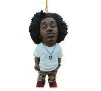 (Cheveux) Shakur Big Notorious Biggie Figurine d'action Rap Star Acrylique Jouet Ornement Cadeau
