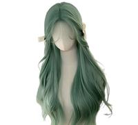 Cheveux synthétiques d'apparence naturelle Couleur menthe Design confortable Coiffure pour femmes Cosplay Concerts Perruques bouclées synthétiques