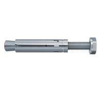 fischer - Cheville à douille pour fixations lourdes TA M6 S/10 en acier électrozingué, avec vis/Boite de 50
