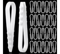 Cheville à Enfoncer Chevilles Passe-Câble à Enfoncer 100Pcs Pour Câble 3-13mm Clips De Fil Matériel En Plastique Souple Longueur 55mm Pour Fixation Béton Brique Blanc
