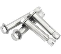 Cheville à expansion, Boulons d'expansion hexagonaux externes M6-M12, vis de réglage d'ancrage à manchon en acier inoxydable 304