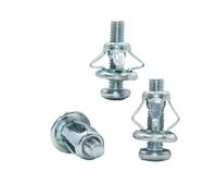 Cheville à expansion, Écrou à rivet en forme de pétale, métallique expansible, plaque d'immatriculation voiture, pince, écrou verrouillage, boulon(M6x25(30pcs))