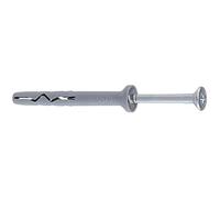 KLIMAS Cheville à Frapper collerette Conique - vis tête fraisée PZ 8 x 60 - Boîte de 100 - Cheville Fixation