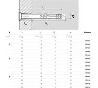 Cheville à frapper Nylon Scellit YZP8100 Noir G