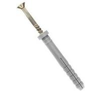 Cheville à frapper tête plate avec clou vis TF pozidriv acier Ramspeed - Type 6x40 - boîte de 100