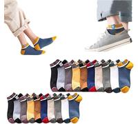 Cheville Basse Chaussettes Athlétiques Coton Respirant Confort sans Vue Chaussettes Hommes Printemps été Sports Chaussettes Fines, 20PCS, mash up