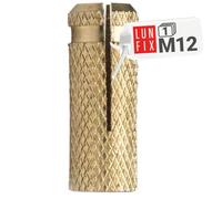 Cheville beton fixation lourde M12 12mm laiton douille expansion 1 pièce goujon ancrage mural maçonnerie pierre naturelle béton armé fixation murale ancrage mécanique Lun Fix