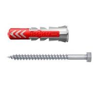 Cheville bi-matière avec vis Fischer DuoPower pour matériaux de construction 12x60 mm, 2 pièces