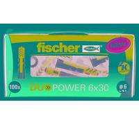 Cheville bi-matière Duopower Fischer - Diamètre 6 mm - Vendu par 100