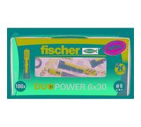 Cheville bi-matière Duopower Fischer - Diamètre 6 mm - Vendu par 100