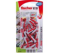 Cheville bi-matière Duopower Fischer - Diamètre 6 mm - Vendu par 28