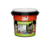 Cheville bi-matière universelle Colortech - 6 x 35 mm - Avec vis tête plate - Seau de 250 pièces - SPIT - 565188