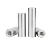 Cheville cylindrique M4 M5 M6 M8 M10 en acier inoxydable SUS304, bielle de positionnement filetée interne, écrou d'extension à Double extrémité(D16xM8 (1pc),35mm)