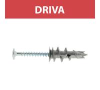 100 chevilles autoperceuses métalliques avec vis à tête cylindrique Spit Driva TP12 35mm