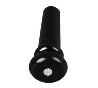 Cheville de queue de guitare acoustique, broche d'extrémité de guitare en plastique de remplacement bouton de broche d'extrémité de corde de basse synthétique cheville de corde (Noire)