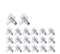 Cheville de support d'étagère en plastique transpa Goupilles de Support d'étagère d'armoire en acier et plastique, blanc Transparent 16x5mm, 50 à 500 pièces(200pcs)