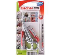 Cheville duopower 10x50 crochet rond blister de 2