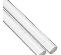 Cheville en acrylique, tige en acrylique transpare 2 Pcs Acrylic Rods Transparent,Diameter 40-55Mm,500Mm Length for DIY Handmade Crafts Handmade Art Supplies,55mm(55mm)