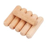 Cheville en Bois, 100 Pièces Ensemble de Goupilles en Bois Goupilles en Bois Tiges de Cheville en Bois à croisé Bricolage Goupilles en Bois pour Meubles M10 X 40 Mm