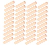 Cheville en Bois Beige 100 Pièces pour Meubles, Fixation de Panneaux