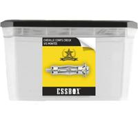 Cheville ESSBOX SCELL-IT corps creux, Spyder plus, Ø5 mm x 37 mm, Boite de 100, Idéale pour les charges lourdes à très lourdes, Fixation robuste et fiable pour une utilisation dans des murs en béton