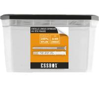 Cheville ESSBOX SCELL-IT nylon, Ø10 mm x 80 mm, Boite de 50, EX-91013410080,Idéale pour les charges lourdes à très lourdes, Fixation robuste et fiable pour une utilisation dans des murs en béton