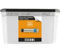 Cheville ESSBOX SCELL-IT Universelle, ØM10 mm x 75 mm, Boite de 25, EX-9201111075,Idéale pour les charges lourdes à très lourdes, Fixation robuste et fiable pour une utilisation dans des murs en béton