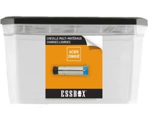 Cheville ESSBOX SCELL-IT Universelle, Sans vis, ØM10 mm, Boite de 25, EX-92011110,Idéale pour les charges lourdes à très lourdes, Fixation robuste et fiable pour une utilisation dans des murs en béton