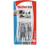 Fischer - Chevilles type Molly et Vis - 4 Chevilles métalliques à expansion HM Ø6 x 52 S avec vis - Fischer