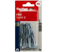 Fischer 090930 HM 5 x 65 S K NV Cheville pour corps creux 65 mm 10 mm 1 set
