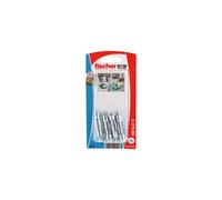 Cheville métallique "HM"-S avec vis Fischer - 4 chevilles + 4 vis - Vis longueur 37 - 45 mm - Diamètre 5 mm