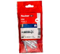 Cheville métallique pour corps creux HM-S 4 x 46 /25B avec vis métrique - FISCHER - 77585